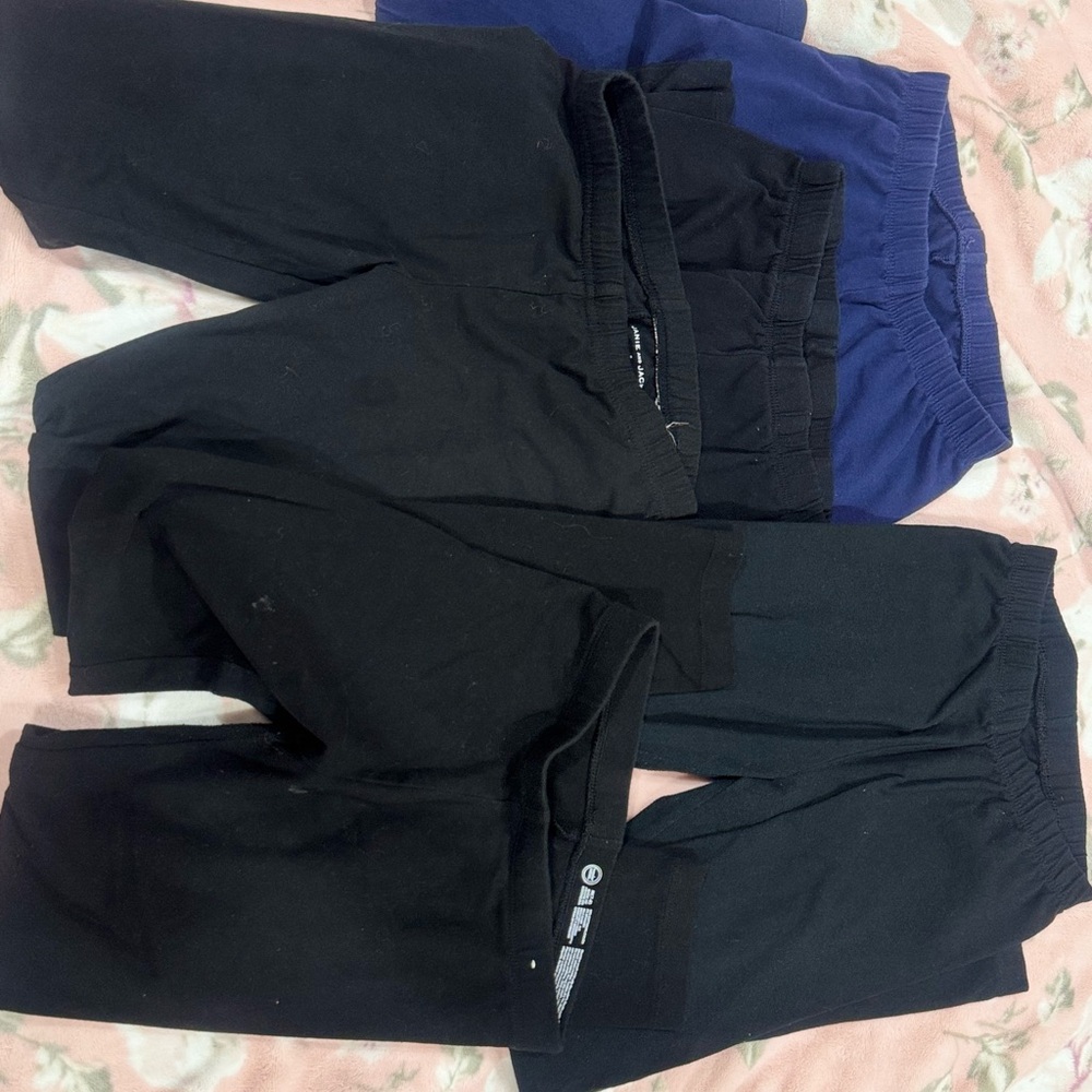 wonder nation Black and Blue Kids Pull-On Leggings Set